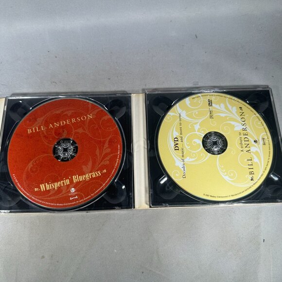 Bill Anderson Featuring Dolly Parton Whisperin Bluegrass CD/DVD Box Set - Picture 3 of 3